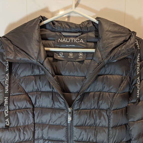 Nautica Synthetic Puffy Women's Jacket with Hood - Picture 3 of 14